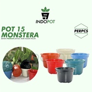 Pot Bunga Ukuran 15cm Terbaik Monstera 15 Warna Warni