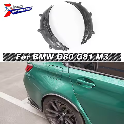 Dry Carbon Fiber Side Mudguards for BMW G80 G81 M3 G82 G83 M4 High Quality Fenders M3 M4 Wheel Arche