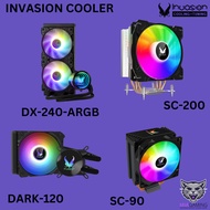 Invasion Cooler DX-240-ARGB 240MM AIO, DARK-120 120MM AIO, SC-90 90MM, SC-200 120MM (Compatible with