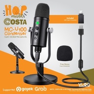 PROMO- COSTA CM-U100 PROFESSIONAL CONDENSER MICROPHONE USB PODCAST RECORDING