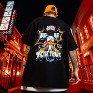 2026 Fashion 2026 European American Street Trend Cartoon Street Wear Duck Short-Sleeved t-Shirt Male