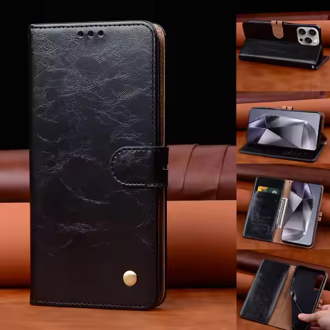 Leather Wallet Flip Phone Case For Samsung Galaxy A70 A50 A40 A30S A20 A10 S A20e A9 A8 A7 A6 Plus A