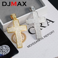 WEDMK [Big Factory] DJMAX Full Moissanite Cross Pendant For Women Original 925 Sterling Silver Men's