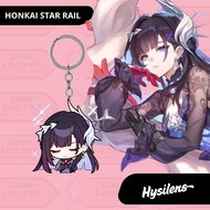 GANTUNGAN Hysilens Honkai Star Rail Keychain | Hysilens HSR Keychain | 2-Sided UV Acrylic MerchKeych