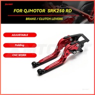 For QJMOTOR  SRK250RD  /  SRK250 RD Clutch Brake Lever Set Adjustable Folding Handle Levers Motorcyc