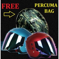 Helmet YH PRO NEW STYLE #SIAP VISOR RAINBOW # PERCUMA BAG SEBIJI YANG BOLEH  MUAT TOPI #PROMOSI HEBA