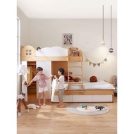 Koala Forest Interlaced Type Upper Lower Bed Small Apartment Children's Bed Dislocation Type Upper L