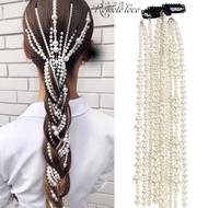 [684Second-Time Repurchase]Faraway Love Novel Cool Tassel Imitation Pearl Invisible Hair Chain Hair 