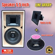 Speaker Audax 55 inch Pro tech + Box Speaker Line Array 55 inch miniatur