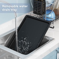 Dish rack above sink, kitchen storage rack, kitchen supplies, dish drying rack, storage rack, black