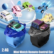 2.4G Children's Mini Watch Remote Control Car Toy Novelty RC Car Toy Cartoon Portable USB Charging W