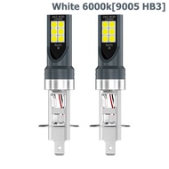 หลอดไฟ LED H8 H11 สองดวง H1 H3 9005 HB3 9006 HB4 ไฟ LED ไฟตัดหมอกรถยนต์สว่างเป็นพิเศษ 12V 6000K สีขาว
