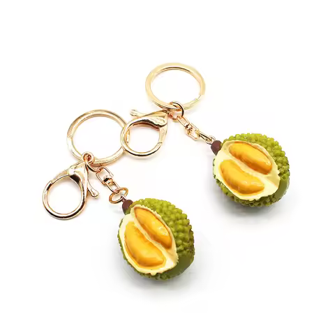 Simulated Durian Keychain The King Of Fruits From Malaysia And Thailand Durian Pendant Creative And