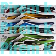 LC 135 V1 Sticker (4) Stripe LC135 V1 Kuning merah meroon coklat brown biru blue hijau green  LC 135