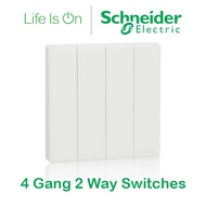 SCHNEIDER VIVACE E SERIES 4 GANG 2 WAY SWITCH