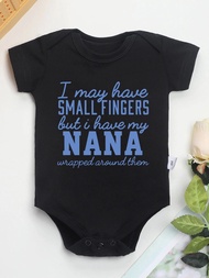 100% Cotton Newborn Boy Clothes Aesthetic Text Print Fashion Infant Onesies Fine Gift Home Cozy Soft Baby Bodysuit Dropshipping