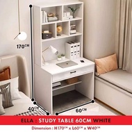 KENZZO ELLA Student Study Desk Computer Table/ Modern writing living room furniture/Table With Shelf