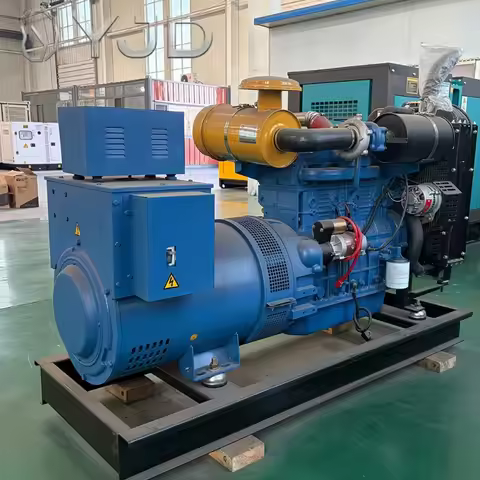 Industrial Grade Open Frame Generator Set 50KW Diesel 3 Phase Construction Power Supply