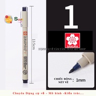 Sakura Micron line pen 1.0 mm / 2.0 mm / 3.0mm, Waterproof line pen