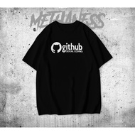 T-shirt Combed 30S Distro | GITHUB SOCIAL CODING | PROGRAMMER