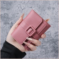 Women's Wallet Solid Color Short Card Bag Women's Coin Purse Wallet Purse