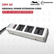 Panther Original Power Extension Cord with Voltage Surge Protector