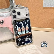 Cute Twinkle Snow Mirror Phone Case For Realme GT 8 7 5 Pro 3 Neo 7X 7 6 5 SE 240W V70 V60 V60S V23 