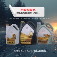 [HONDA] ENGINE OIL 10W30 MINERAL/ 5W30 SEMI/ 0W20 FULLY 4 LITER 100% ORI