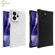 IMAK Solid Color Corrugation Soft Case for HMD Skyline 5G Four Corner Water Droplet Airbag Anti Drop