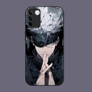 DJ-48 The spell returns to Gojo Satoru Casing GLASS soft frame black vivo v23e Y200 V29 Y200E V27E V