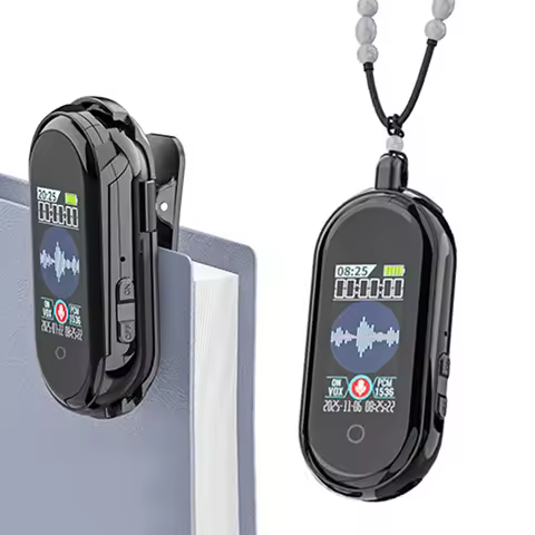 3In1 Smart High-Definition Recorder 1.05In Screen 64GB HD Audio Record Device TYPE-C Charging for Cl