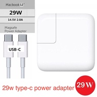 หัวชาร์จเร็วสำหรับ iPhone X และ iPhone 8 และ Macbook 12" USB-C (PD) Power Adapter ขนาด 29 วัตต์ Appl