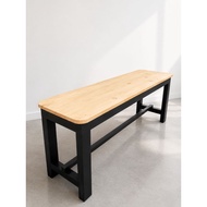 Dutch Teak long bench 120*35*45 cafe and restaurant wooden bench warmindo bench stall bench