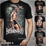 BORNEO Kalimantan DAYAK T-SHIRT | Cool Premium DISTRO Dayak Tribal Motif T-Shirt, Ethnic Bird Commander
