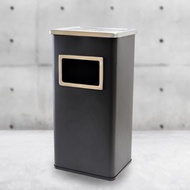 Double Black Square Outdoor Ashtray Trash Can Large Ashtray Smoking Room PC Room Outdoor Rooftop Trash Can