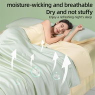 Ice silk quilt Summer Bedding Cooling Lightweight Duvet , Machine Washable Thin Comforter