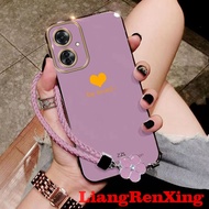 Casing OPPO Reno 11f  reno11 F reno 11 f  5g 2024 phone case Softcase Electroplated silicone shockproof Protector  Cover new design with Lanyard for girls DDAXSS01