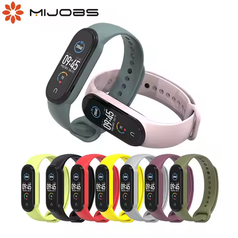 Mi Band 7 6 5 Strap Bracelet For Xiaomi Smart Band 7 Silicone Band Correa Sport Wristbands Wrist Str