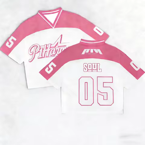 Summer Men's&Women's P1Harmony Member Most Wanted Tour Short Sleeved Fan Gift Fashion Y2k Top V-Neck