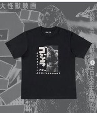 全新免運 日版 UNIQLO UT 哥吉拉 70周年 紀念 短T 短袖 T恤 黑色 GODZILLA Godzilla