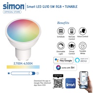 SIMON Smart LED Lighting 5W LED GU10 RGB + Tunable Bulb WIFI Smart GU10 Bulb
