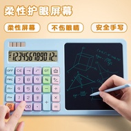 Calculator with LCD Writing Board College Middle School Primary School Students Handwriting Board Vo