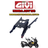 GIVI ADV160 MONORACK FOLD RACK LIPAT HONDA ADV 160