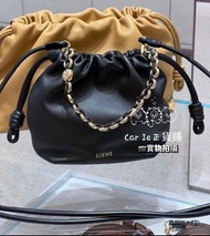 Loewe新款甜甜圈Mini黑色單肩手袋福袋可斜孭