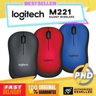 Logitech M221 Wireless Mouse, Silent Buttons, 2.4 GHz with USB Mini Receiver, 1000 DPI Optical Track