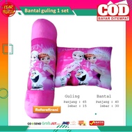 bantal karakter frozen bantal motif frozen elsa bantal guling setBantal guling set anak motif FROZEN