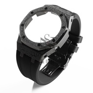 Stainless Steel Metal Watch Case Modification Resin Strap GA-2100 GMA-S2100GM2100 5th Generation But