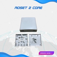 2 CORE Fiber Optic Rosette 2 CORE FTTH ROSET/ 2 CORE PLASTIC ROSET/
