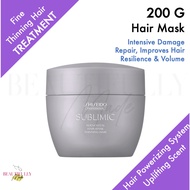 Shiseido Professional Sublimic Adenovital Hair Mask 200g - For Thinning Hair • Intensive Damage Repair, Improves Hair