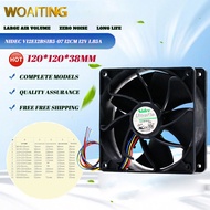Nidec พัดลมระบายความร้อน V12E12BS1B5-07 12V 1.85A 12038 S9 S7พัดลมทำความเย็นทุ่มเทการควบคุมอุณหภูมิ 